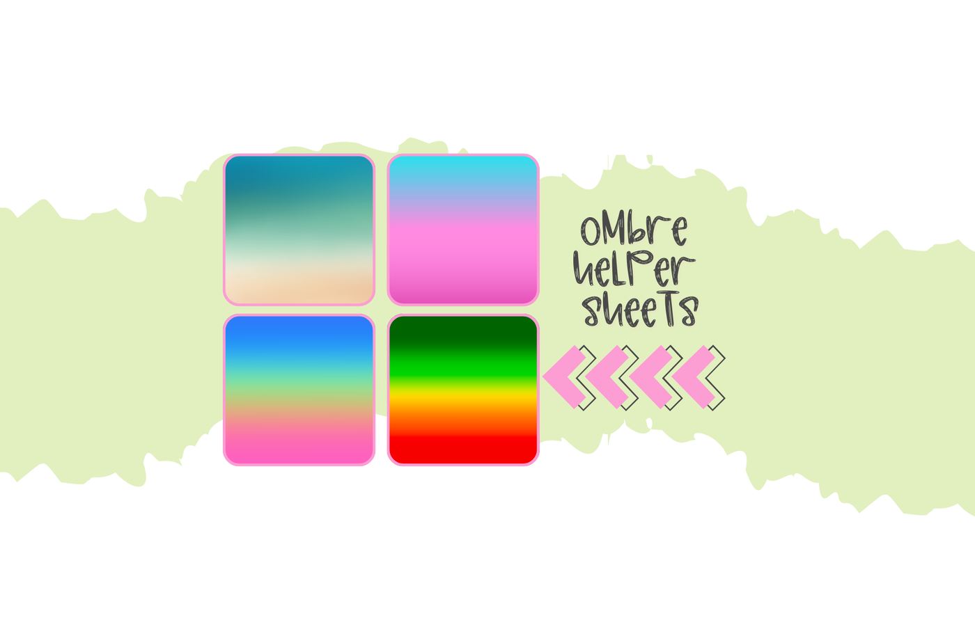 Ombre Helper Vinyl Sheets