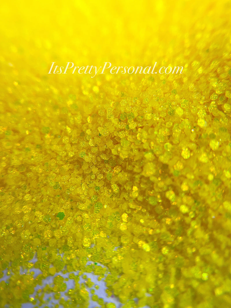 "SCHMedium Cut Sunnyside Up Yellow” - Glittered Glitter Collection