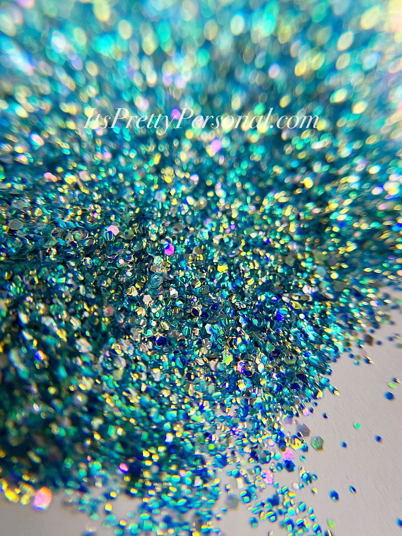 "SCHmedium Cut Demigod Teal"- Princess Glitter Collection
