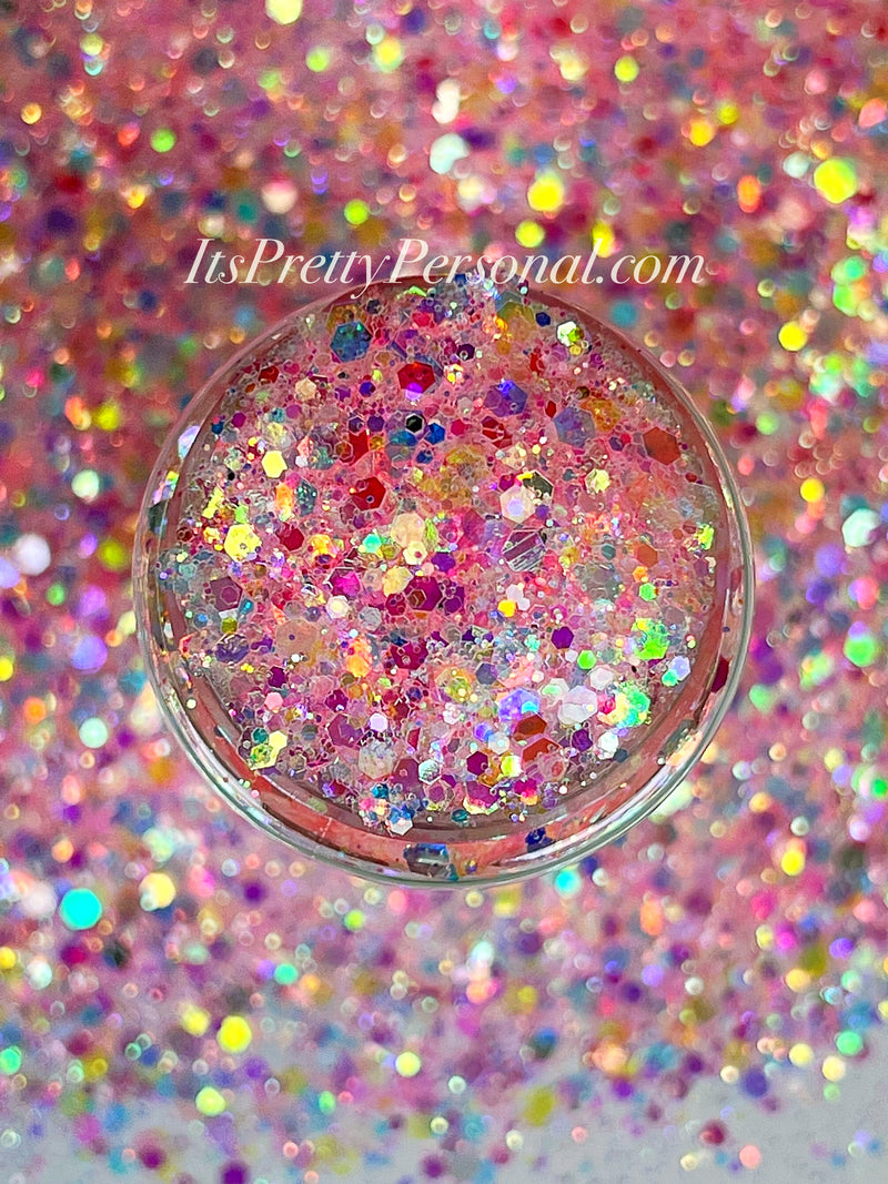 “Bubblegum Stardust XL” - Platinum Pastels Collection- Extreme Sparkle Pink XL
