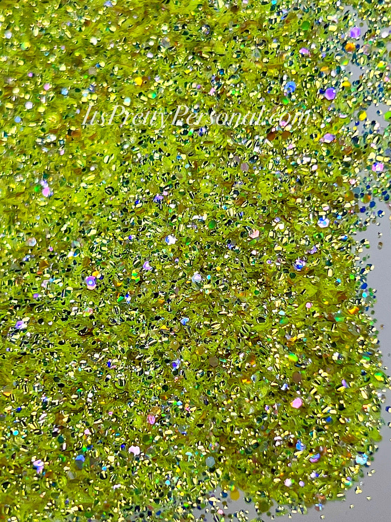 "SCHmedium Cut I Tink I Can"- Princess Glitter Collection Light Green