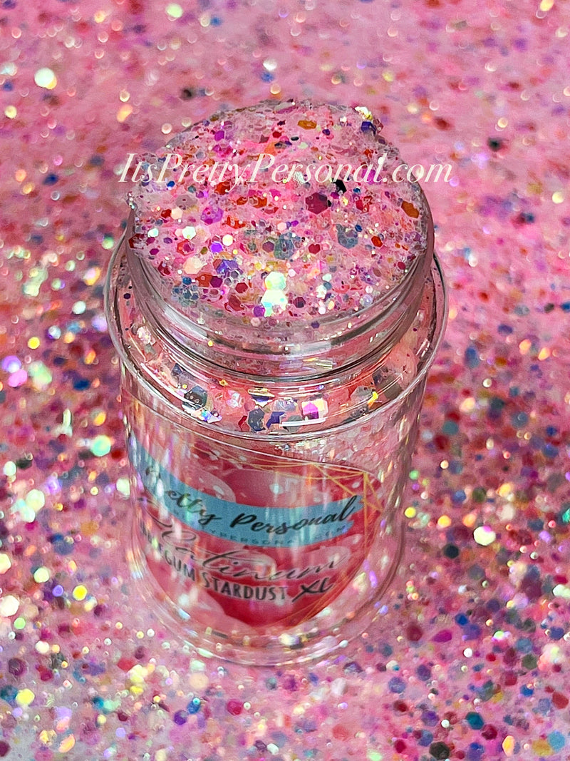 “Bubblegum Stardust XL” - Platinum Pastels Collection- Extreme Sparkle Pink XL