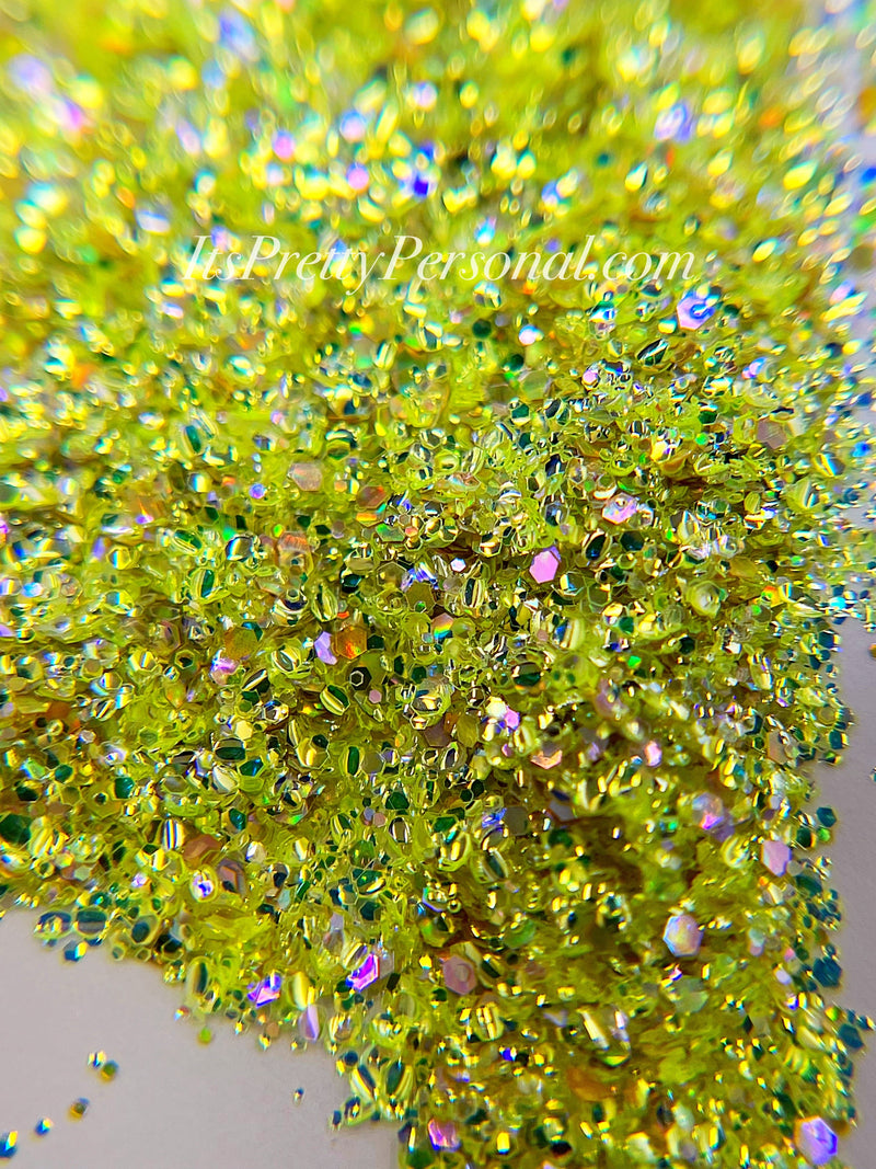 "SCHmedium Cut I Tink I Can"- Princess Glitter Collection Light Green