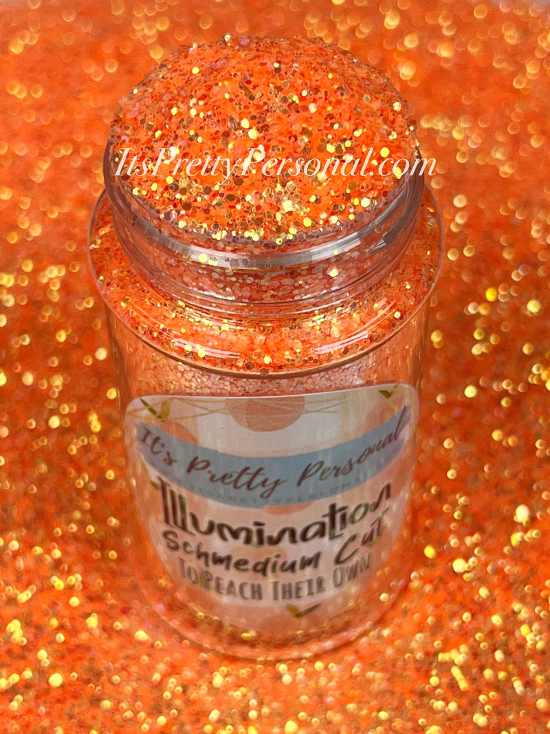 “To Peach Their Own”- SCHMedium Illumination Collection- Pastel Neon- Golden Orange Peach