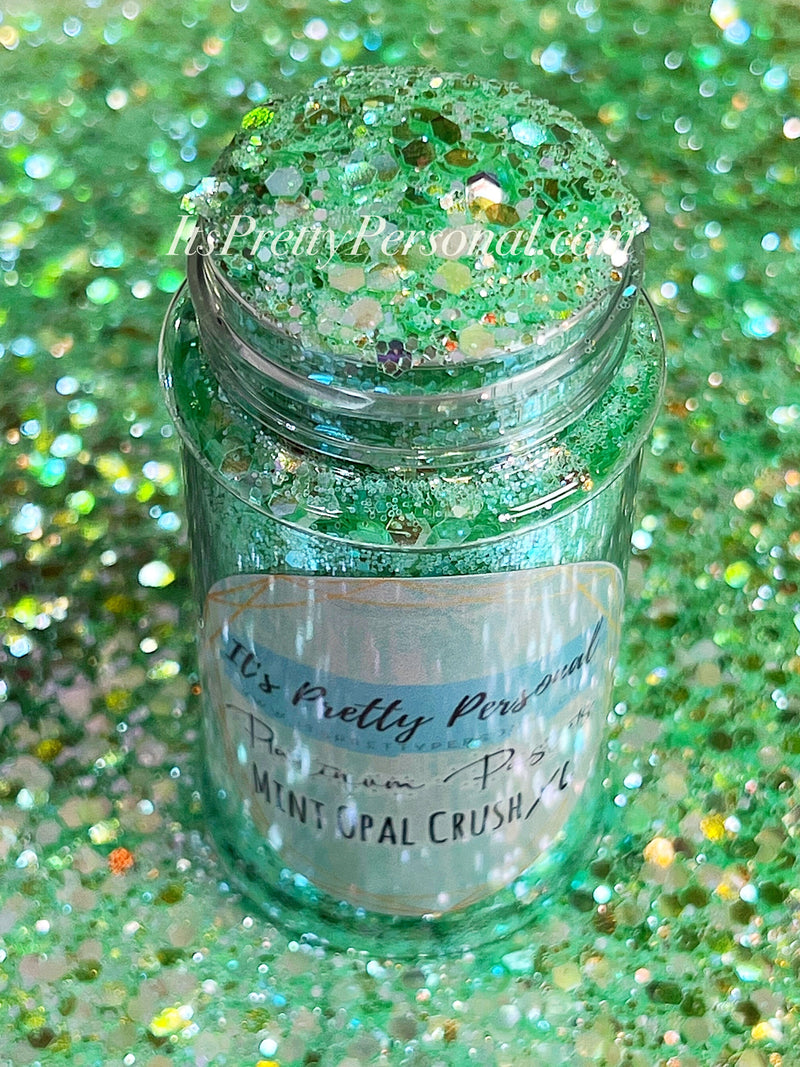 “Mint Opal Crush XL” - Platinum Pastels Collection