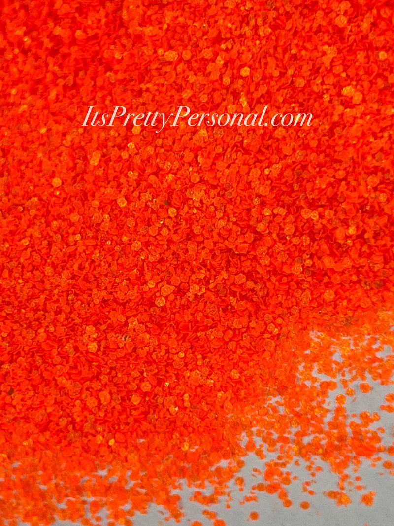 "SCHMedium Cut Lava Orange” - Glittered Glitter Collection
