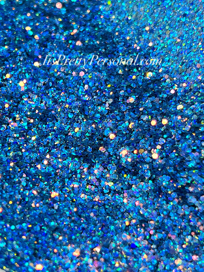 SCHMedium Cut- SCHMEDIUM CUT "You Blue It" -Holographic + Hologram Glitter