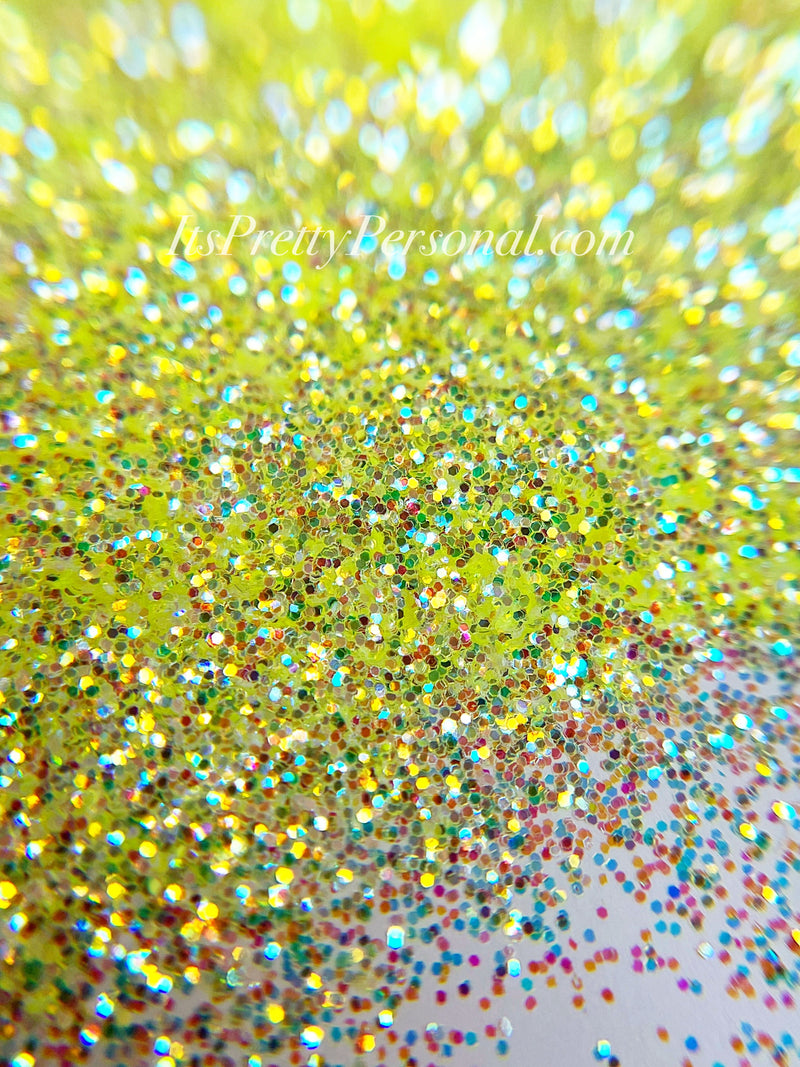 “Stellar Yellow Flare” - Platinum Pastels Collection- Extreme Sparkle Yellow