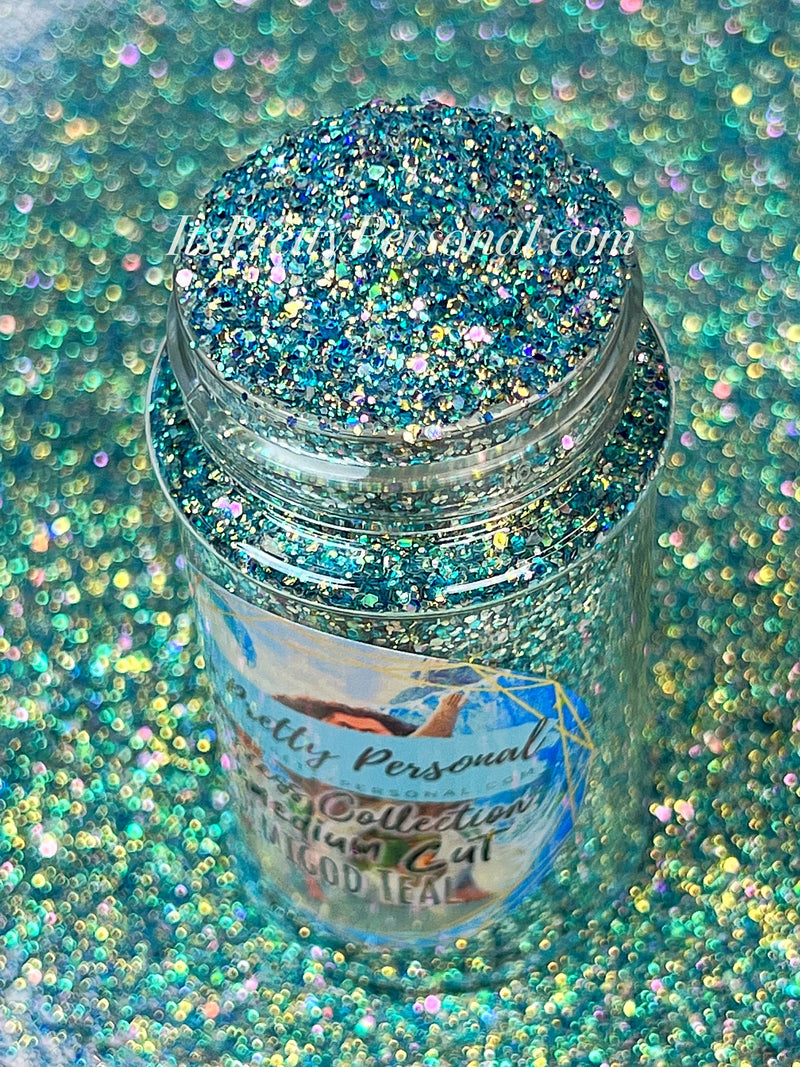 "SCHmedium Cut Demigod Teal"- Princess Glitter Collection