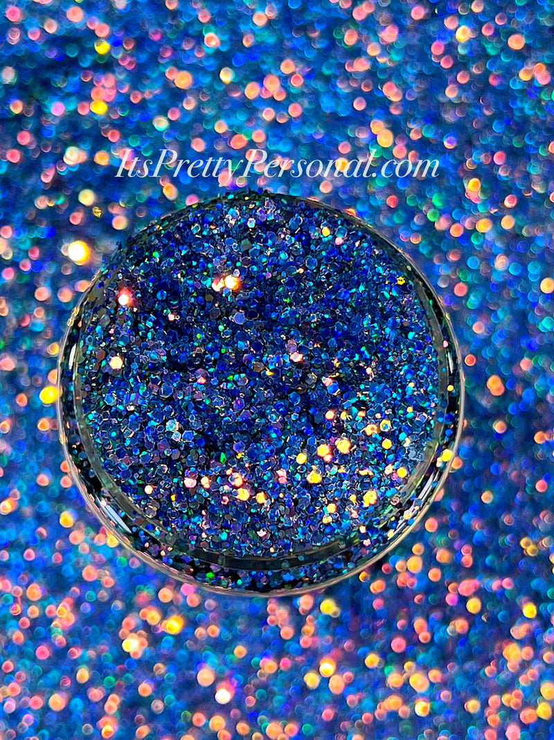 SCHMedium Cut- SCHMEDIUM CUT "You Blue It" -Holographic + Hologram Glitter