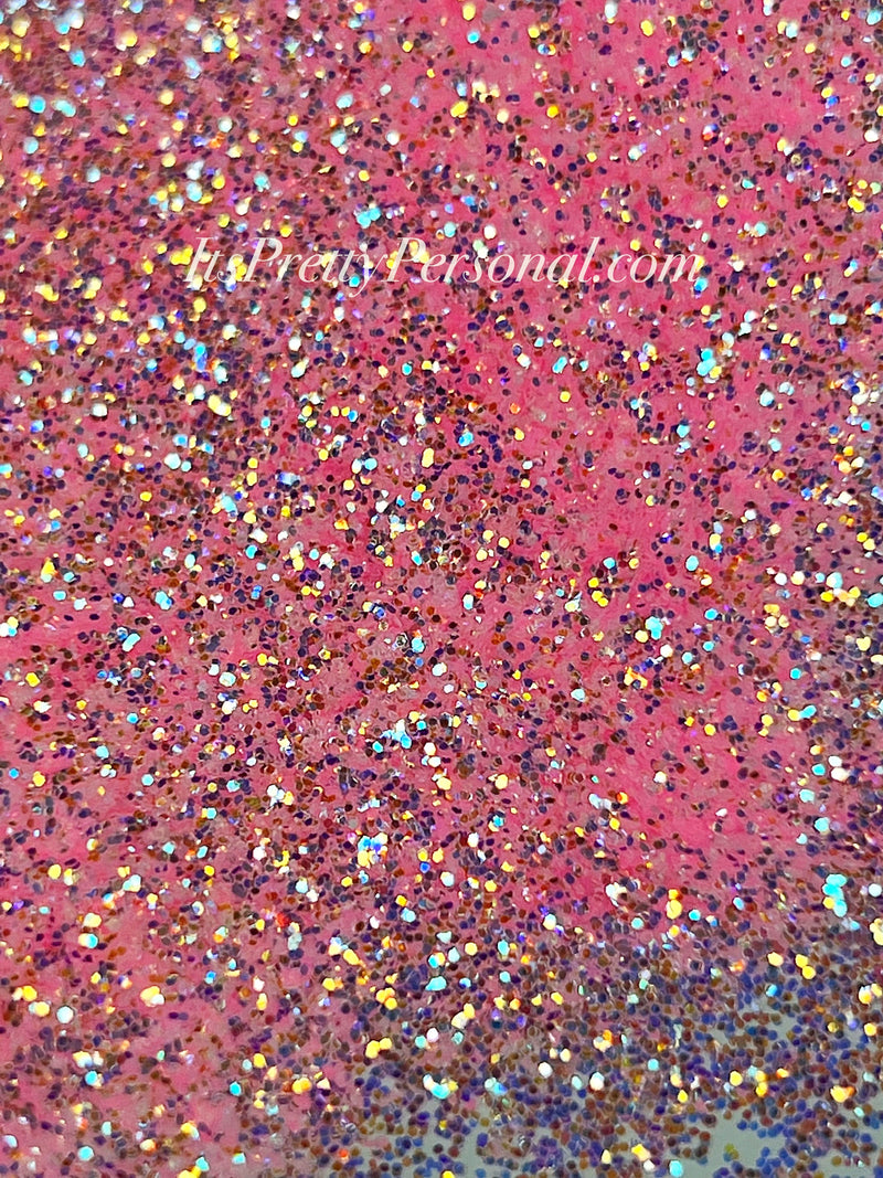“Bubblegum Stardust” - Platinum Pastels Collection- Extreme Sparkle Pink