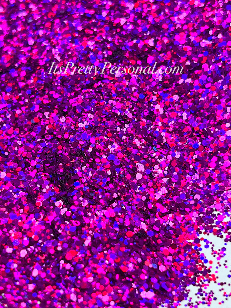 SCHMedium Cut- "Purple Rainbow" -Holographic Purple Glitter