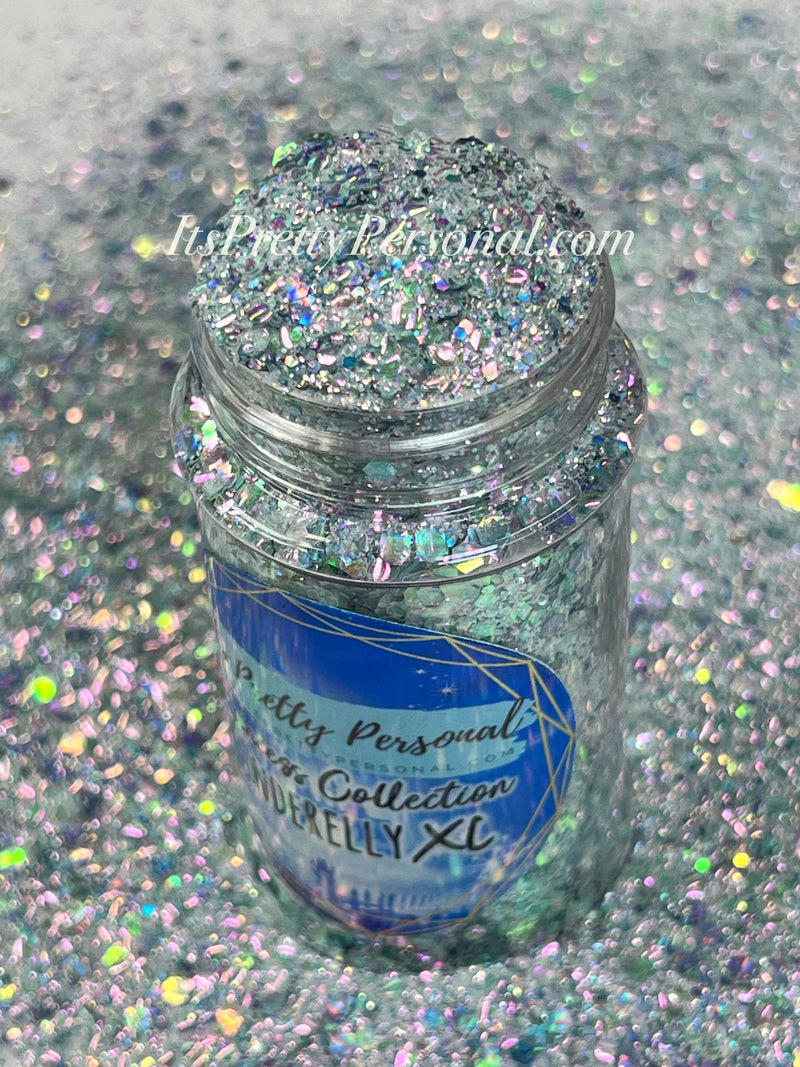 "Cinderelly XL"- Princess Glitter Collection Blue/Silver