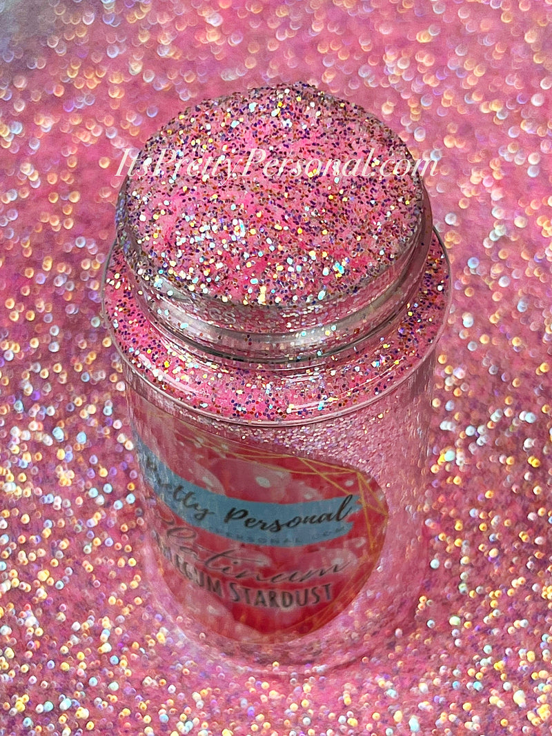 “Bubblegum Stardust” - Platinum Pastels Collection- Extreme Sparkle Pink