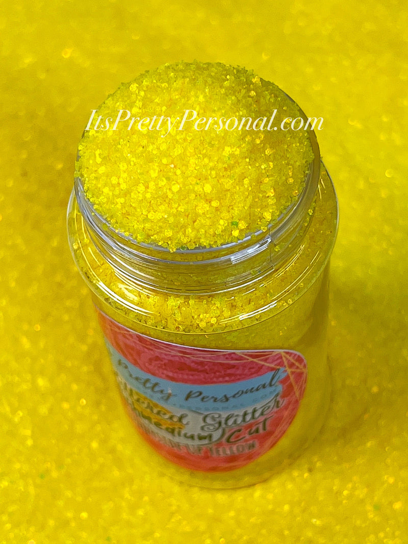 "SCHMedium Cut Sunnyside Up Yellow” - Glittered Glitter Collection