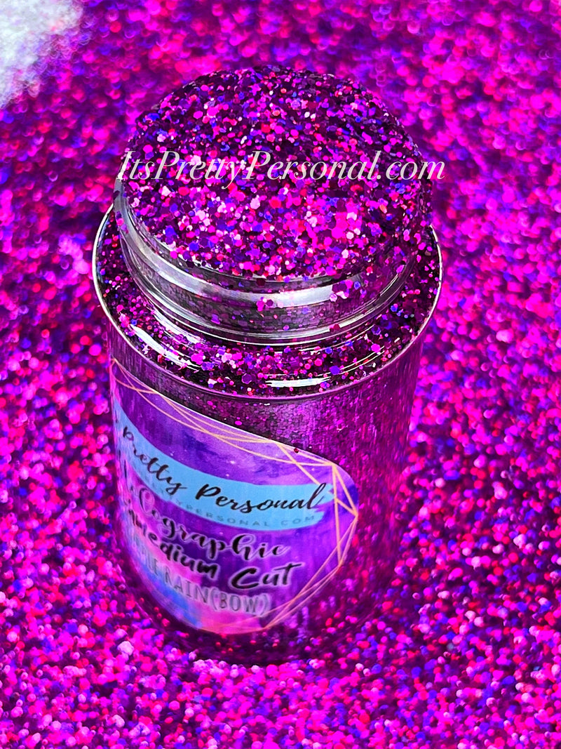 SCHMedium Cut- "Purple Rainbow" -Holographic Purple Glitter