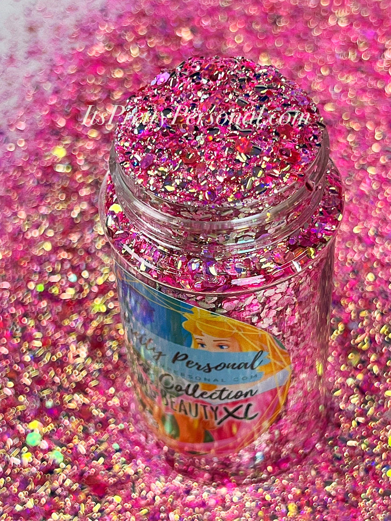 "Sleeping Beauty XL"- Princess Glitter Collection Pink