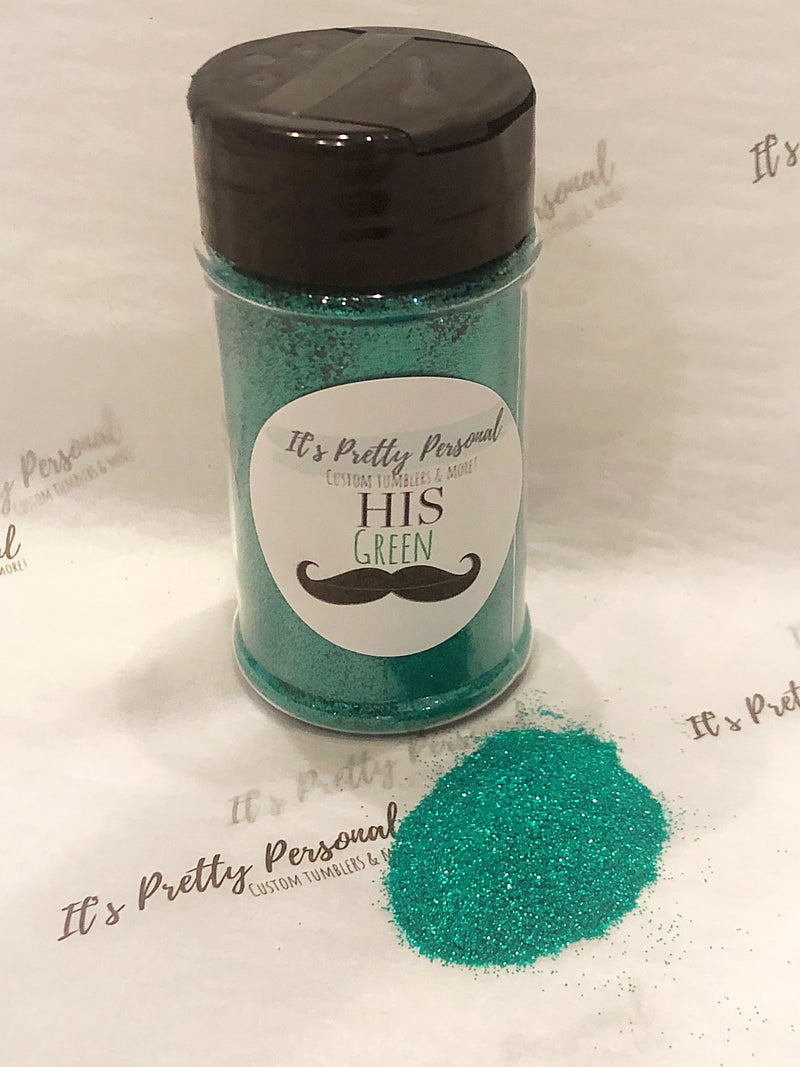 “HIS- Green” -Metallic Shine Glitter