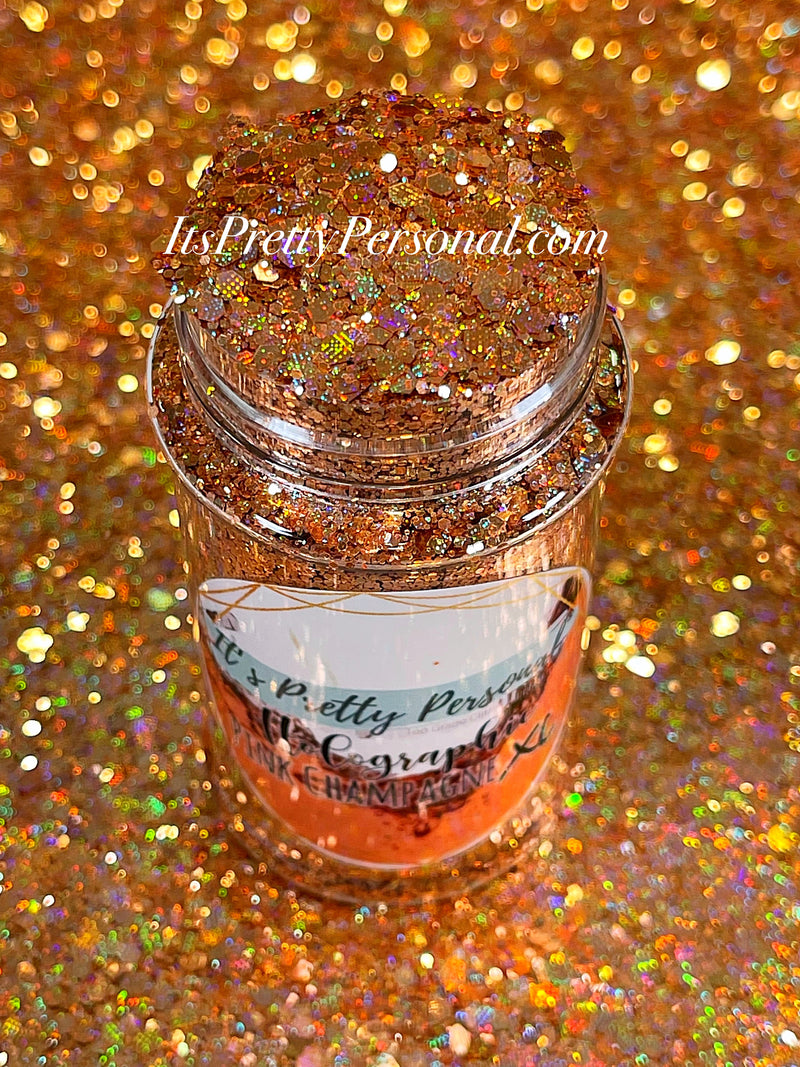 “Pink Champagne XL ”- Holographic XL